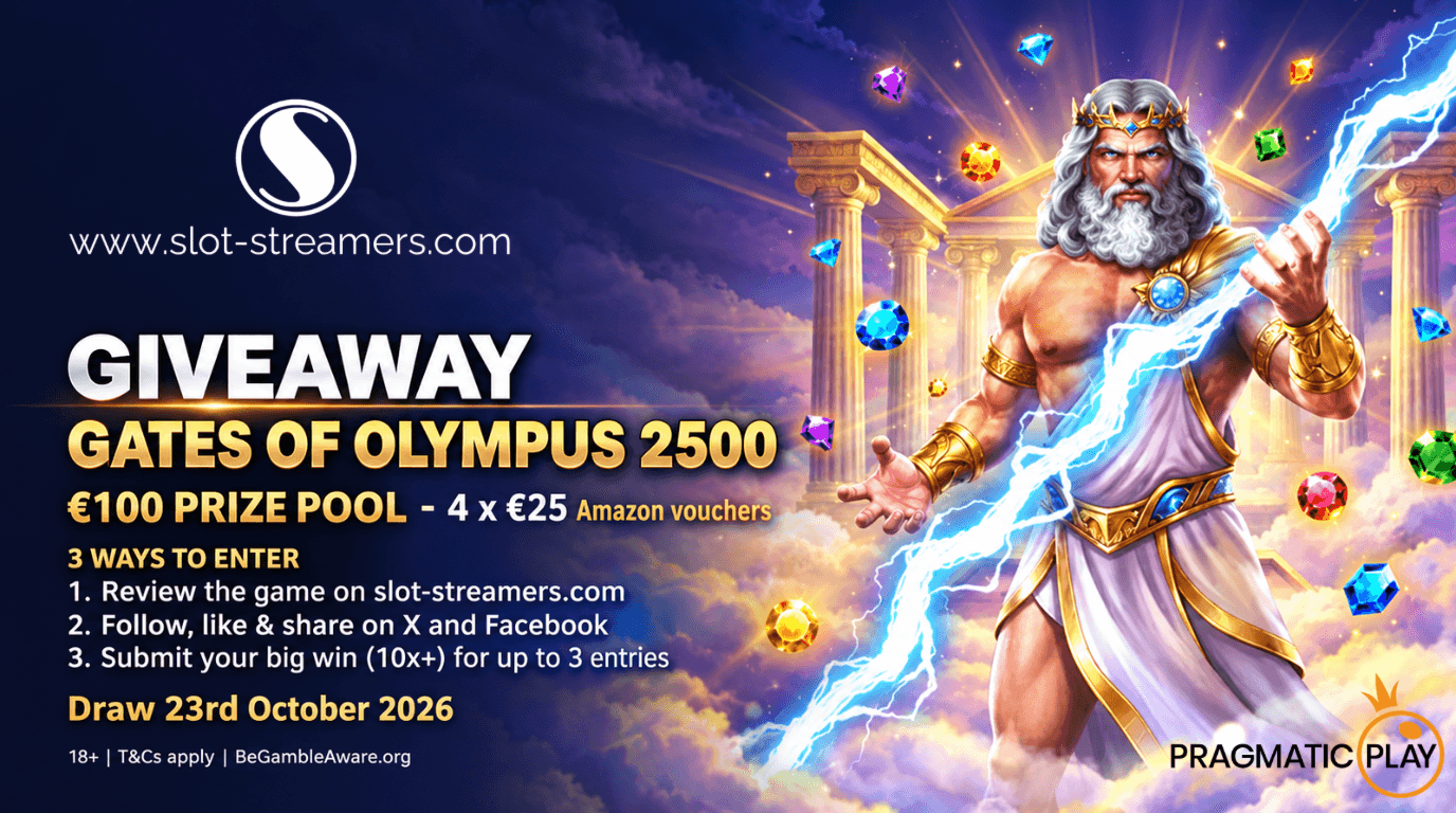 Gates of Olympus 2500 Giveaway – Win €25 Amazon Vouchers